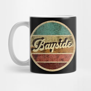 Tanatoraja, circle retro faded Bayside Mug